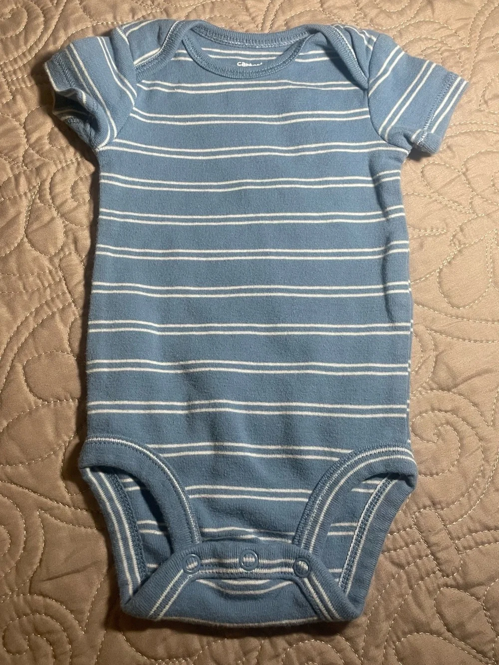 2c Carter's Baby Bodysuit 5pc lot 0-3M Cotton Short Sleeve Tagless